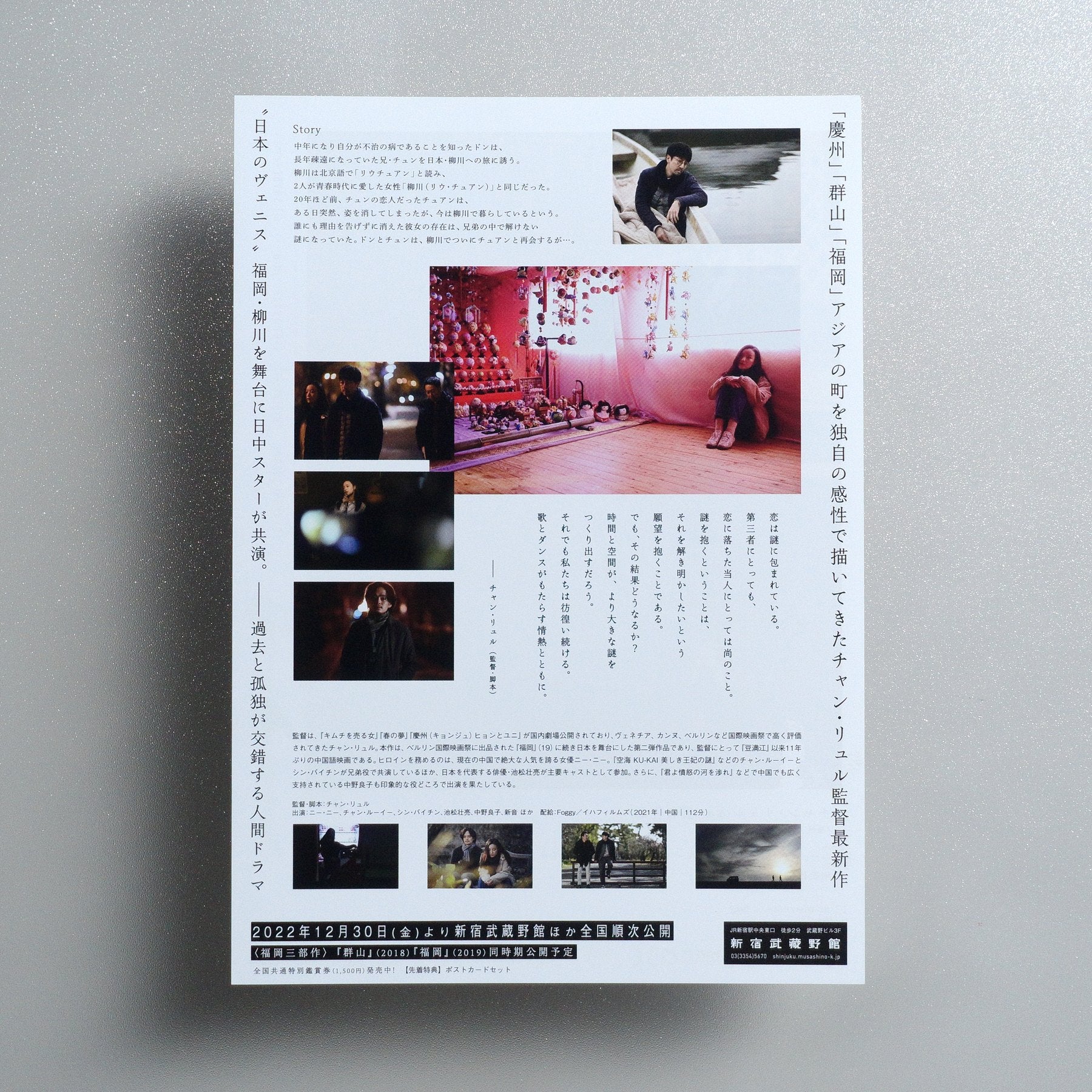 Yanagawa 2022 Japanese B5 Movie Flyer - reverse