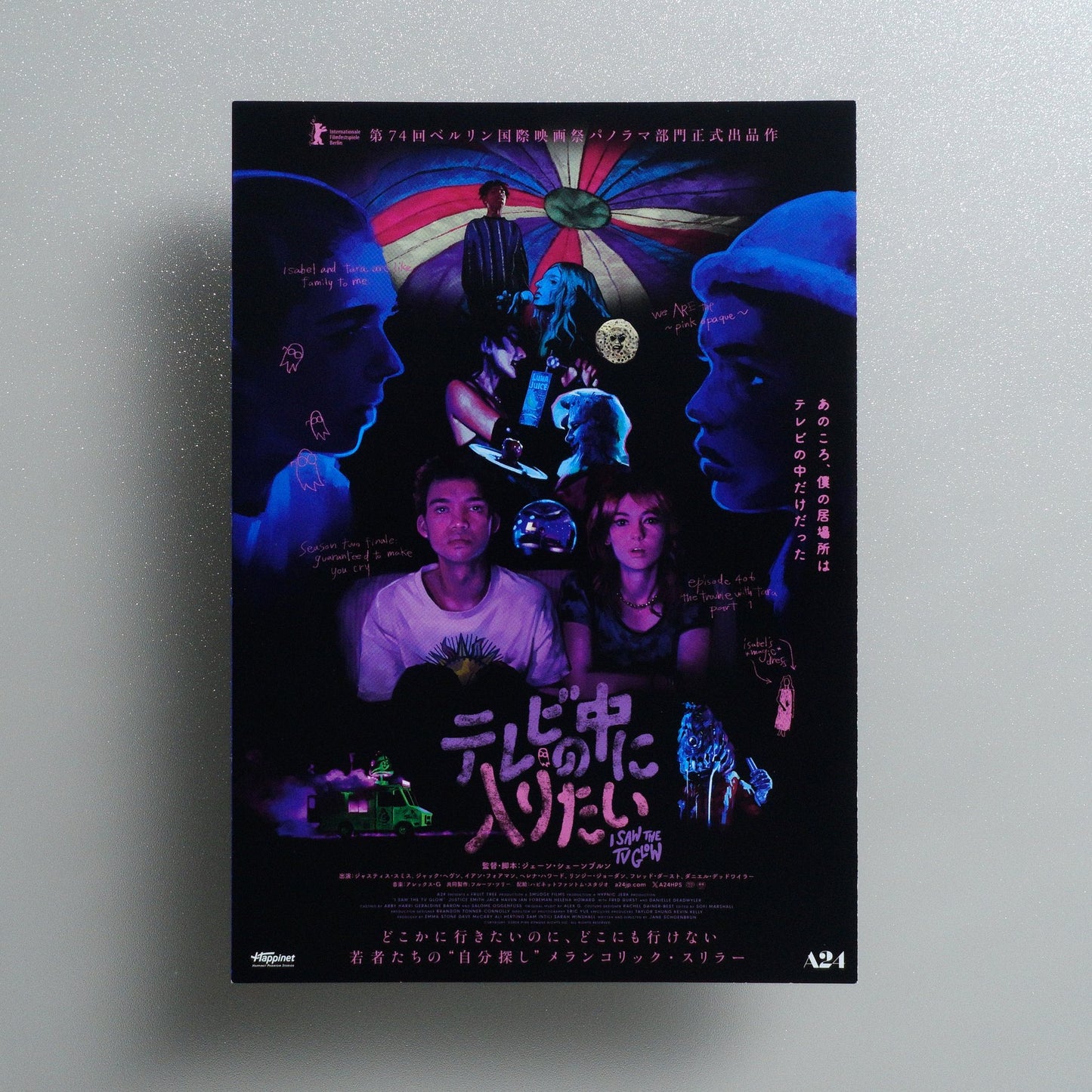 I Saw the TV Glow 2025 Japanese B5 Folded Flyer - front