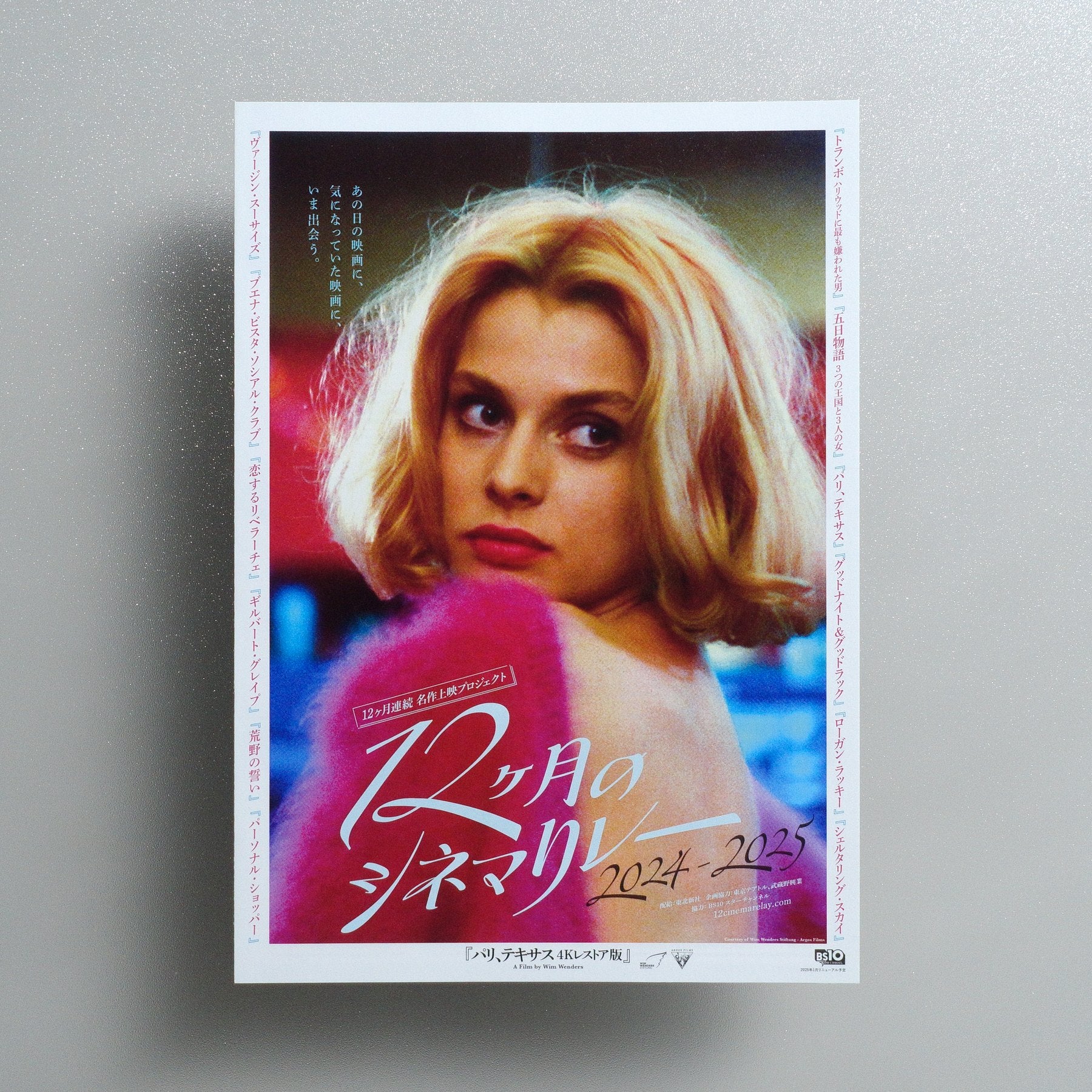 12 Months of Cinema Relay 2024–2025 2024 Japanese B5 Folded Flyer - front