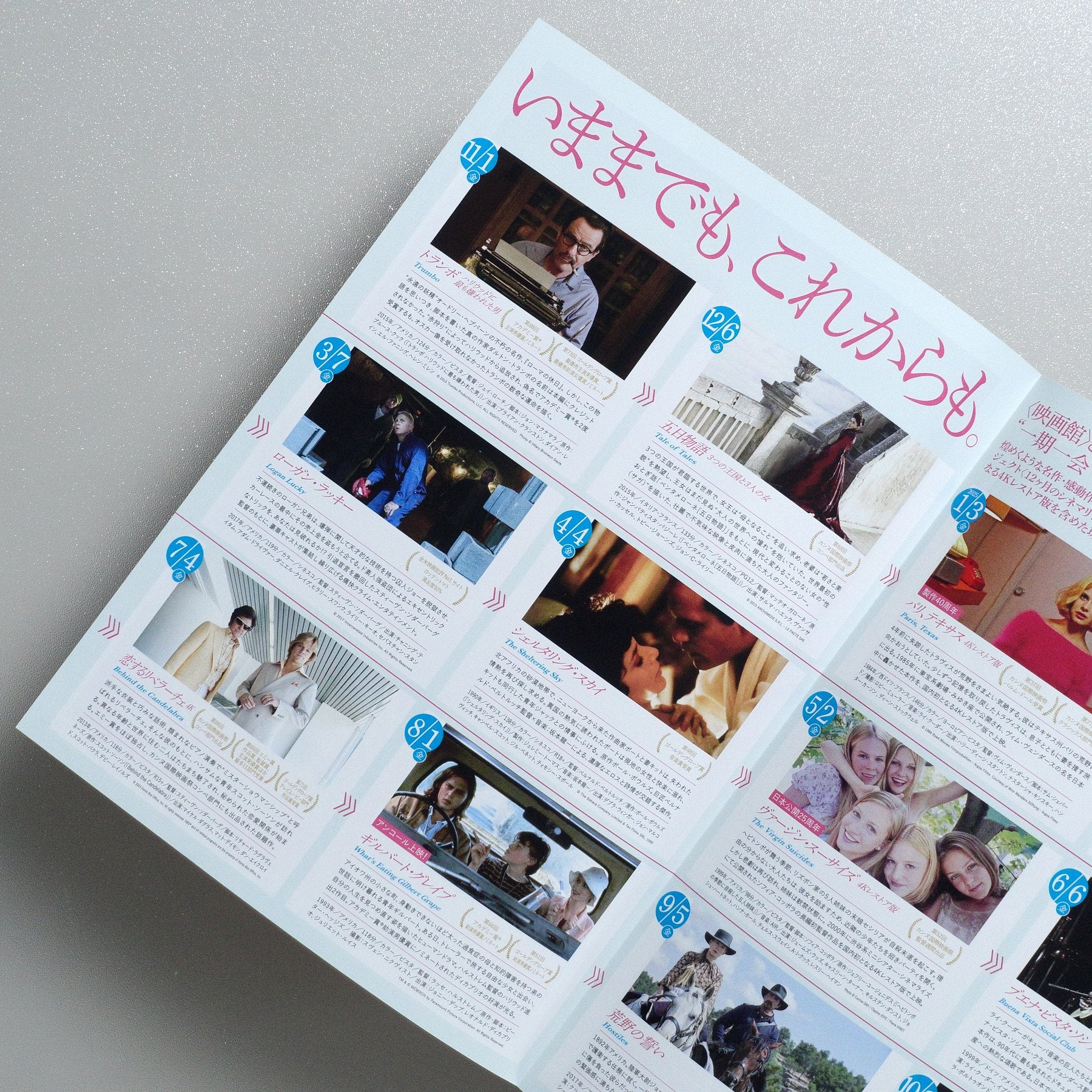 12 Months of Cinema Relay 2024–2025 2024 Japanese B5 Folded Flyer - reverse