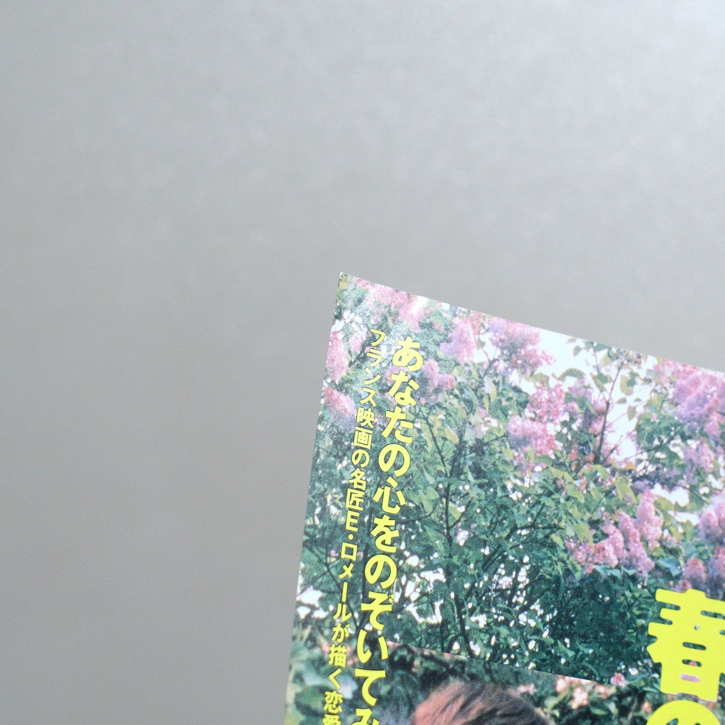 A Tale of Springtime 1990 Japanese B5 Movie Poster - reverse